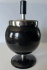 Retro Billiard Pool Spinning Black  8 Ball Roulette New Vtg Style Ashtray Mcm
