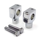 Mt030-008-cd Chrome Round 1 Inch Handlebar Riser Clamp Compatible Adult Chrome