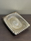 Vintage William Adams Silver Plate Rectangular Footed Serving Dish 11   x 8 5   