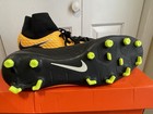 Nike Hypervenom Phantom Iii Df Yellow Black Fg Soccer Cleats Size 9 5 Men