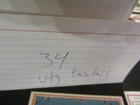 Vintage Baseball Cards Lot Of 34 W  Many Topps Traded - Mixed Lot
