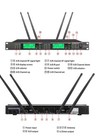 Dual Wireless Microphone Uhf Professional Singer Party True Diversity For Shure