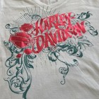 Harley Davidson Biker Baby Tee Shirt Metallic Size L Gateway V Neck