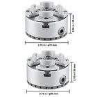 Vevor Lathe Chuck 4-jaw 2 75 3 75 In Diameter Self-centering Grinding Milling
