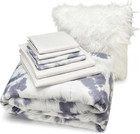 Classics Full Sized Subtle Shibori Tye Dye 8-piece Bed In A Bag Set  All Seasons