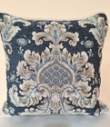 New Croscill Imperial Blue Jacquard  Decorative Pillows 16 X 16