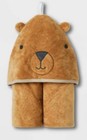 Bear Infant Hooded Bath Towel - Cloud Island Brown One Size 30 x30 