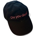 Britney Spears Curious Perfume Promo Hat Y2k Do You Dare Black Baseball Cap 2004