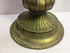 Antique Brass Candle Holder Part Heavily Decorated 12  Tall Beautiful Piece 