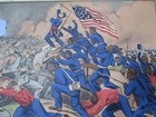1960 Currier   Ives Civil War Print - 54th Massachusetts Regiment At Fort Wagner