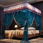 Princess Canopy Bed Curtains 4 Corner 3 Side Openings Post Mosquitonet Nobracket