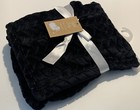 New Stylish Baby Soft Flannel Fleece Baby Infant Throw Blanket In Black Braided