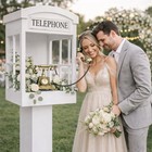 Audio Guest Book Stand Telephone Booth Stand For Wedding Party Rent Event Decor