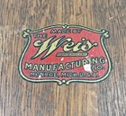Vintage Weis Manufacturing Co  Monroe Mich Wood Desktop Ledger Pages Dividers 