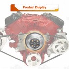 Fits Bbc Big Block Chevy 2 Groove Aluminum Short Water Pump Pulley 396 427 454