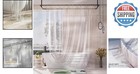 Elegant Waterproof Shower Curtain Liner With 3 Weighted Stones - 2-in-1 Design