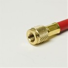 Yellow Jacket 29672 Plus Ii 1 4  Red Charging Hose 72  W Compact Ball Valve End