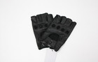 Karla Hanson Women s Deluxe Leather Fingerless Driving Gloves Black Large
