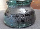  hemingray-number 40  Glass Insulator  Blue Aqua Insulator - 4    Tall With Wood