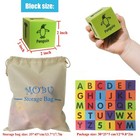 Mobu Foam Building Blocks For Toddlers 30 Pcs 2-inch Alphabet Letters Number    