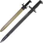 Authentic Wwii M1 Garand Bayonet Knife - Carbon Steel  Full Tang  15 7  Blade