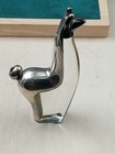 Art Deco Silver   Crystal Llama Figurine  4 5  Tall 2 5  Wide - 129 Grams
