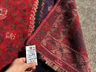 5x8 Vintage Handmade Rug Antique Oriental Handwoven Geometric Old Worn Tribal