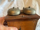 Antique Telephone Western Electric Company Oak Case Nickel Plated Bells Type 43f