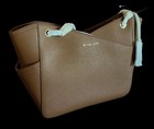 New Michael Kors Jet Set Shoulder Bag Brown Leather  558 Retail - Authentic 