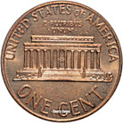 1973 S Lincoln Memorial Penny Brilliant Uncirculated  bu  Cent Red Coin