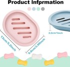 Soap Dishes Holder Self Drain Container Case Bath Shower Basket Storage Box