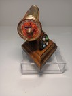 Vintage Sheryl Koch  3  Kaleidoscope Brass W wood Stand 2 Extra Glass Discs