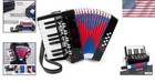 Beginner-friendly 17-key Accordion For Kids - 8 Bass  Stylish Black Design