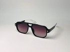 Black Square Sunglasses Men Women Gradient Lens Retro Aviator Style Uv400 Vintag