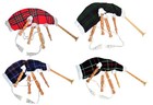 Junior Playable Bagpipes    tartan Kids    Scottish Toy Bagpipe With Cord 4 Tartans