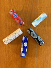 5 Venetian Style Glass Chevron Millefiori Beads African Trade Beads