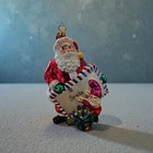 Christopher Radko Express Request Santa Glass Christmas Ornament 6    Rare Retired