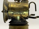 Antique Justrite Brass Carbide Miner s Lamp Early Pat Appld For Northern Ca Find