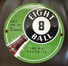 Vintage Porcelain Eight Ball Soda Drink Sign 6 00    Door Push