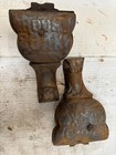 Antique Round Oak Wood Burning Parlor Stove Cast Iron - Parts repair - 2 Feet