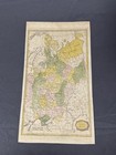 Antique Russia Map Europe Muscovy Hand Colored Engraving 18thc