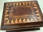 Handcrafted Inlaid Wooden Sewing Box