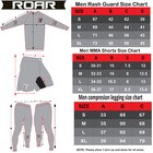 Roar Mma Bjj Rash Guard Kickboxing Shorts Athletic Sports Legging Gym Wear