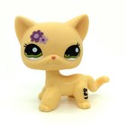 Rare Littlest Pet Shop Lps Purple Flower Kitty Cat Green Eyes Toys  1962