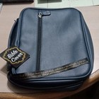 Divinity Bible Cover Navy Blue Large Fits 8x11x2 Inch Fish Cross Faux Leather 