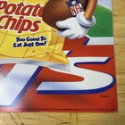 Vintage 90s Super Bowl Xxvii Lays Doritos Store Advertisement Sign 1992 Rare 