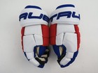 New True Nhl Pro Stock New York Rangers Hockey Gloves Senior Size 13 5 