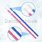 Dental Disposable Micro Applicator Bendable Brush Long Shank Pink blue 100 Pcs