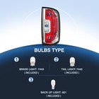 Passenger Side Tail Light For 2015-2022 Gmc Canyon Pickup Rear Brake Taillamps