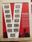 Worldwide And Us Stamps Mint In 6 Panels  1 Stamp Missing  Very Nice 